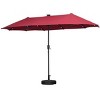 Ainfox 13ft Outdoor Patio Umbrella with Solar Lights and Round Umbrella Base - 4 of 4