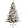 Flocked Spruce Christmas Tree with LED Lights and Bendable Branches – Snow-Kissed X-Mas Tree for Seasonal Décor - 3 of 4