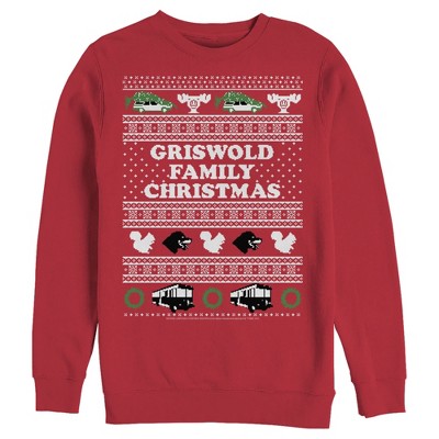 Men's National Lampoon's Christmas Vacation Griswold Family Christmas Ugly Sweater Sweatshirt