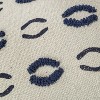 20"x20" Geometric Motif Polyester Filled Pillow Navy - Donny Osmond Home: Cotton Canvas, Indoor Square Accent, Zippered - 3 of 4