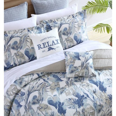 Tommy Bahama Raw Coast Blue Cotton Comforter Set