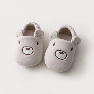 MyKids-Usa Baby Cartoon Animal Embroidered Graphic Cotton Filling Design Warm Toddle Shoes - 1 of 4