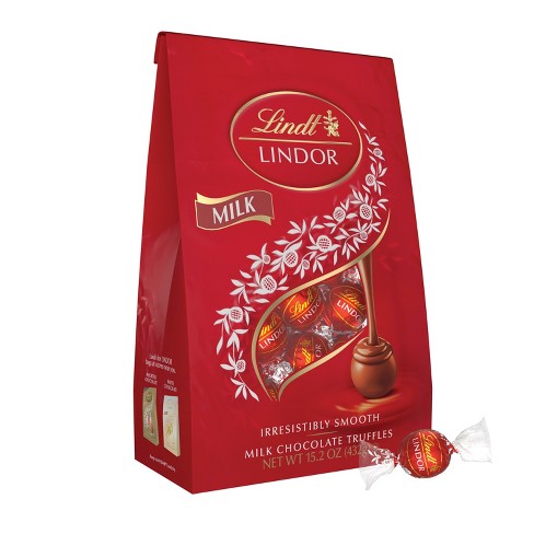 Lindt Lindor Milk Chocolate Candy Truffles - 15.2 Oz. : Target