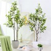 Osmanthus Flowers Artificial Tree, I Living Room Porch Fake Plants Bonsai Treendoor Decoration Faux Plant - 3 of 4
