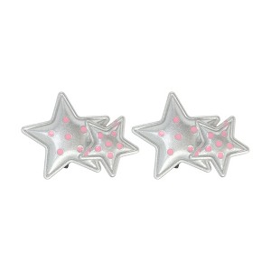 Unique Bargains Shoe Accessories Silver Tone 1 Pair - 1 of 4