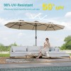 Sonkuki 15x9ft Double-Sided Patio Umbrella Aluminum with Large Canopy - 4 of 4