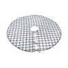 48" Black and White HGTV Home Collection Plaid Whipstitch Tree Skirt - National Tree Company - 4 of 4