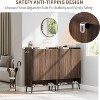 Large Shoe Cabinet with 2 Doors, 6-Tier Entryway Shoe Storage Cabinet with Adjustable Shelves, Freestanding Shoes Rack Organizer - 2 of 4