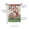 Fall Bicycle Garden Suede Flag - 4 of 4