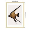 Amanti Art Beige Fish by Eins Kubistika Wood Framed Wall Art Print - 3 of 4