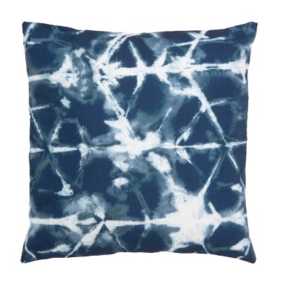 Indoor/Outdoor Maven Pillow - Navy/White - 18" x 18" - Safavieh