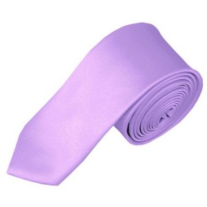 Men's Solid Color Skinny 2 Inch Wide And 57 Inch Long Neckties - 1 of 4
