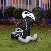 Gemmy Airblown Inflatable Skeleton Flamingo, 3 ft Tall, Multicolored - 2 of 3