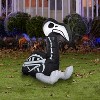Gemmy Airblown Skeleton Flamingo, 3 ft Tall, Multicolored - image 2 of 2