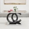 Large Dining Table With MDF Material OC Shaped Bracket,Modern Minimalist Rectangle Dining Table For 8 Person-Cuddlewood - 3 of 4