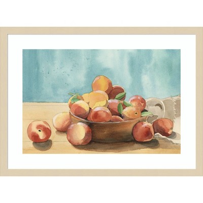 Summer Harvest Bowl I Svelte Natural Framed Wall Art Print