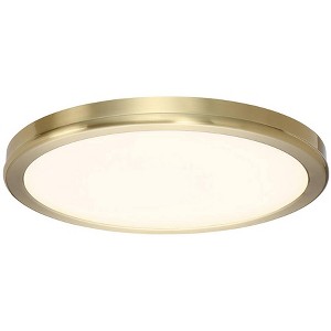 WAC Geos 10 1/4" Wide Brushed Brass LED Ceiling Light - 1 of 1