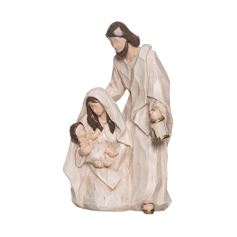 Transpac Natural Nativity Polyresin Tabletop Figurines Decorations Set of 2 Small, 7.48H inches, 2 of 4