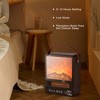 Costway 1500W Electric Fireplace Tabletop Portable Space Heater w/ 3D Flame Effect Maple\ Walnut - 3 of 4