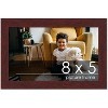 PosterPalooza | Photo Size Minimalist Brown Picture Frame - UV Acrylic, Foam Board Backing, Hanging Hardware - 2 of 4