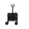 Portable Folding Beach Wagon with Heavy Duty Wheels, Large Capacity Utility Cart for Camping, Grocery, Sports, Garden, Outdoor Use-The Pop Home - 3 of 4