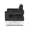 GDFStudio Clarkson Modern Velvet Upholstered Club Chair with Sled Legs - 4 of 4