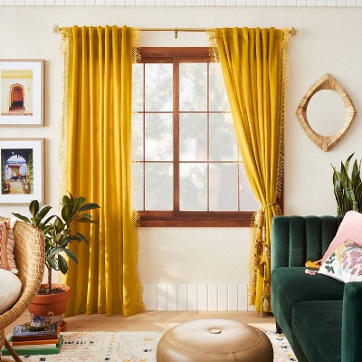gold curtains