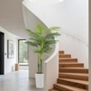 5FT Artificial Palm Tree - Fake Palm Tree in White Planter, Large Faux Tropical Plant for Home Decor - Palm Tree for Living Room, Garden, Patio - 2 of 4