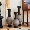 NicBex 3-Piece PVC Floor Vase Set, Decorative Tall Vases for Home Decor, Modern Design Dry Flower/ Branch Holders - 4 of 4