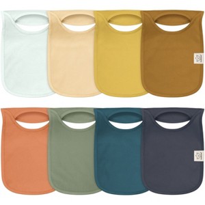 KeaBabies 8-Pack Hallo Baby Drool Bibs , Baby Bibs for Boys, Girls, Pull-on Bibs for Baby Boy, Baby Girl, Baby Bib Unisex - 1 of 4