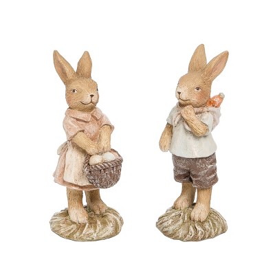 Gallerie II Farmhouse Easter Rabbit Figurine Decoration A/2