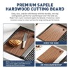 Undermount Kitchen Sink,Stainless Steel Kitchen- Single Bowl Sinks, Modern Top Mount 16 Gauge Workstation Sink-with Cutting Board for Bar - 4 of 4