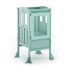 Martha Stewart Kitchen Helper by Guidecraft: Adjustable Wooden Step Stool, Kids Folding Learning Toddler Tower w/ Non-Slip Mat - 2 of 4