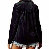 Women's Loose Fit Stretched Velvet Shirt - BUCKETLIST - 3 of 4