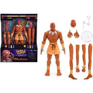 Dhalsim 6" Moveable Figure w/Alternate Head & Limbs "Ultra Street Fighter II: The Final Challengers" 2017 Video Game Model Jada - 1 of 4