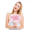 Big Dot of Happiness Funny Pink First Rodeo - Cowgirl 1st Birthday Party Photo Booth Props Kit - 10 Piece - 2 of 4