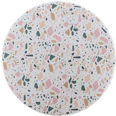 Chiara White Terrazzo Ceramic Garden Stool