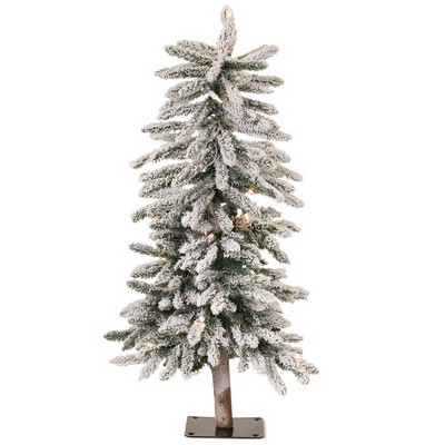 Melrose Flocked Alpine Pencil Tree