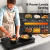 1800W Induction Cooktop with Precise Temp Control (100°F–465°F), 5 Preset Modes, 10-Hour Timer & Child Safety Lock - 2 of 4