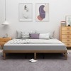 Wood Platform Bed Frame Minimalist Modern Style No Box Spring Needed 4 Center Support Legs Easy Assembly Bed Frame Home Furniture - 4 of 4