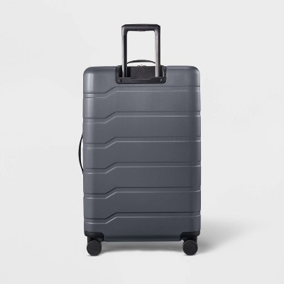 Hardside Large Checked Suitcase Gray - Open Story™