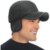 Collections Etc Men's Quitted Cap With Ear Flaps - 2 of 4