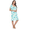 Casual Nights Women's Super Soft Yummy Nightshirt, Short Sleeve Nightgown, Night Dress with Fun Prints & Patterns - 2 of 4