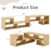 70 Inch Adjustable L-Shaped TV Stand,2 Piece Modular Media Console with Open Storage for Living Room-Baofuwish - 4 of 4