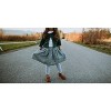 Girl Rory Skirt With Large Side Seam Pockets And Elastic Waist - Tate & Adele - 2 of 4