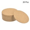Unique Bargains Thickened Cork Self-Adhesive Round Coasters for Tableware - 3 of 4