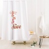 Almost Makes Perfect Love Is So Nice Shower Curtain Orange - Deny Designs: Abstract Microfiber, Machine Washable, Buttonhole Top - 2 of 2