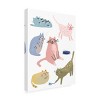 18" x 24" June Erica Vess 'Cat Squad II' Unframed Wall Canvas - Trademark Fine Art - 2 of 4