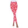 Women's Super Soft Midi-Rise Printed Leggings - One Size Fits Most - White Mark - 2 of 3