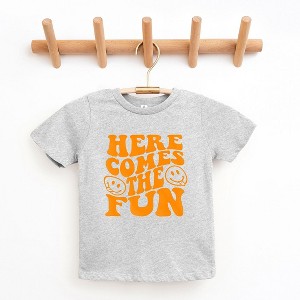 The Juniper Shop Here Comes The Fun Puff Print Toddler Short Sleeve Tee - 1 of 3